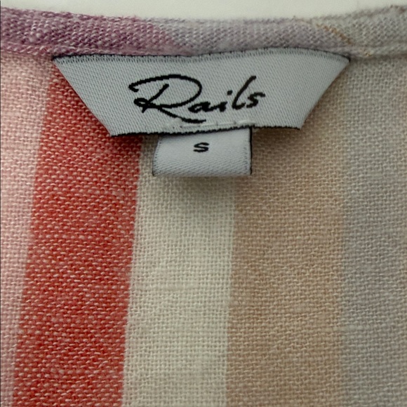 Rails Multicolor Striped Ruffle Tank Top - Picture 8 of 11